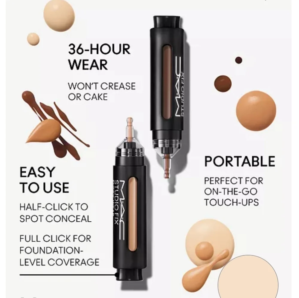 NIB $40 MAC Studio Fix Every-Wear All-Over Concealer Face Pen In NC12